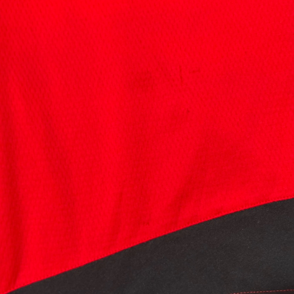 Adidas Mens Basketball Shorts Red Black White 3 Stripe Mesh Size Large RN 88387 - Picture 3 of 15